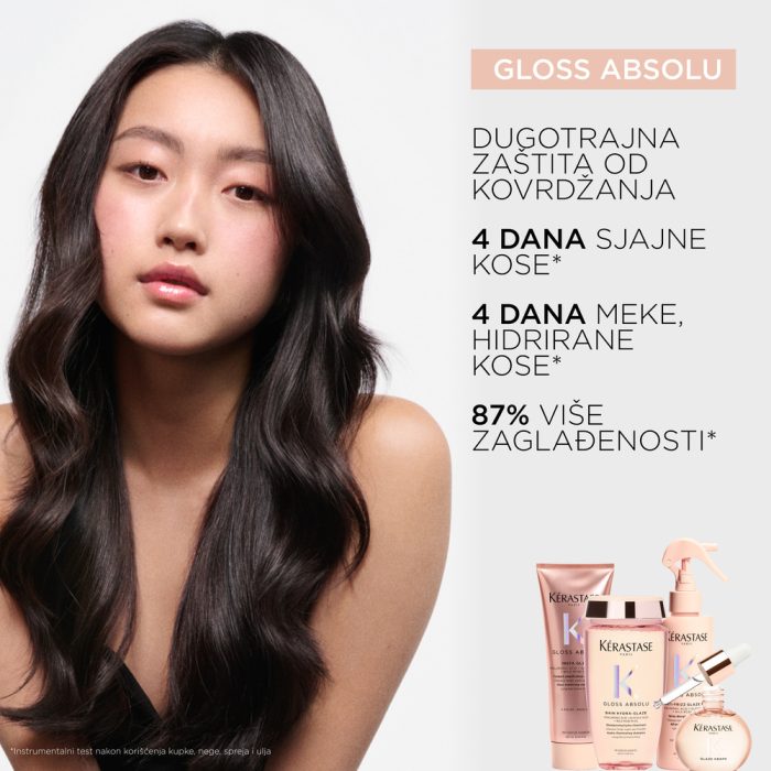 Kerastase Gloss Absolu Bain Hydra-Glaze šampon za kosu 250ml - Слика 7